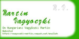 martin vagyoczki business card